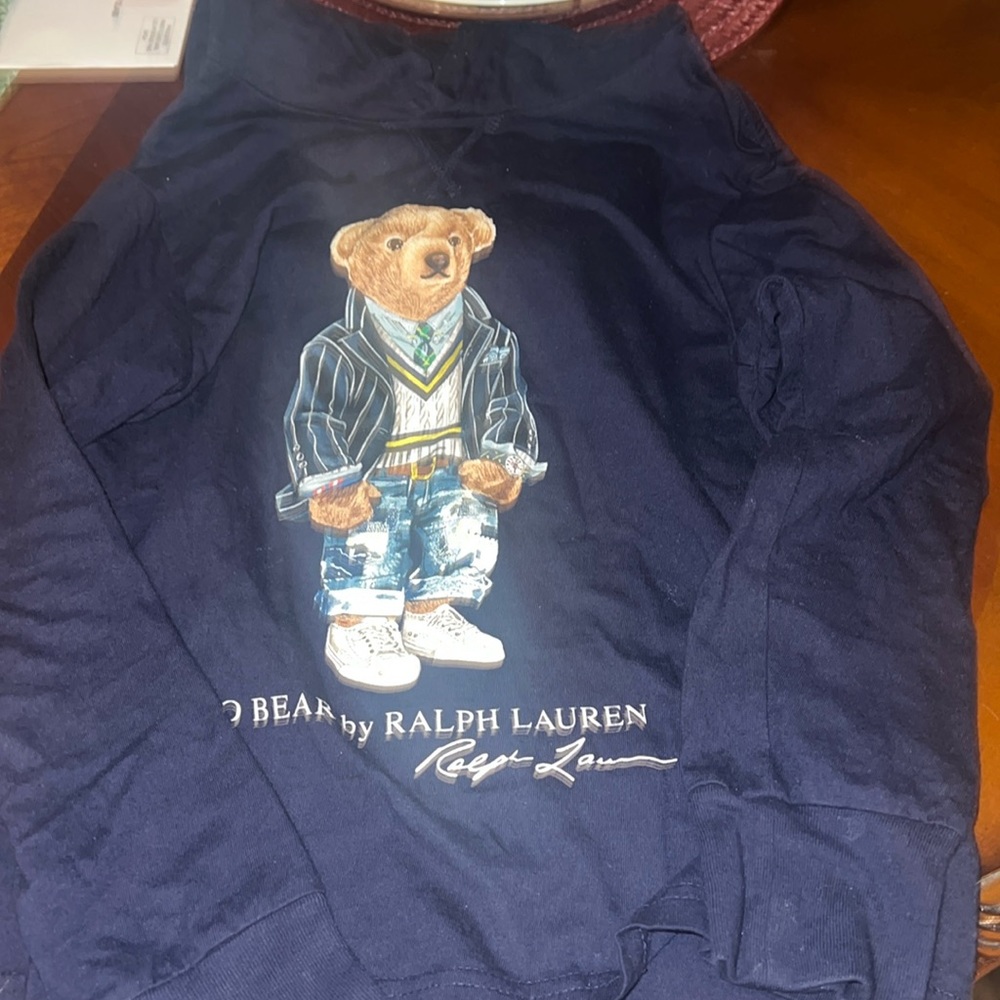 Polo Ralph Lauren kids shirt with a hood in Excellent used condition size 8